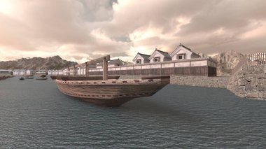 Limanın 3B görüntülemesi