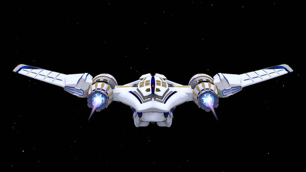 3D рендеринг космического корабля