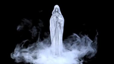 Kadın heykelinin 3 boyutlu canlandırması