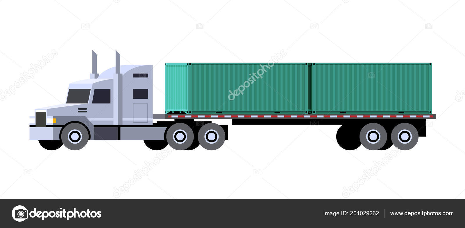 Tractor And Semi Trailer - Farm Tractors