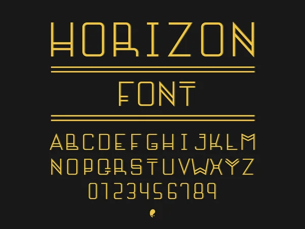 Fonte Horizon. Alphabet vectoriel — Image vectorielle
