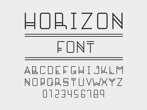 Fonte Horizon. Alphabet vectoriel — Image vectorielle
