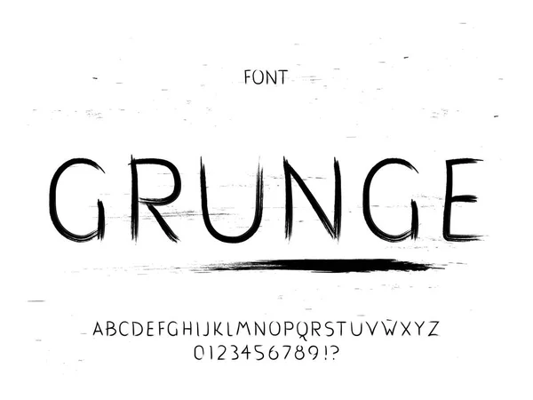 Grunge font. Alfabeto vectorial — Vector de stock