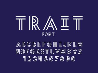 Özellik yazı tipi. Vektör alfabesi harfleri