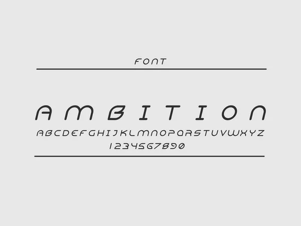 Fonte Ambition. Alphabet vectoriel — Image vectorielle