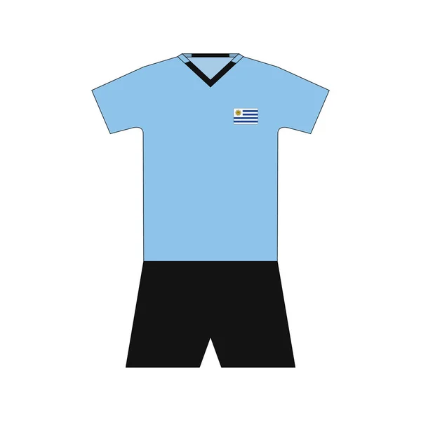 Kit Futebol Uruguai 2018 — Vetor de Stock