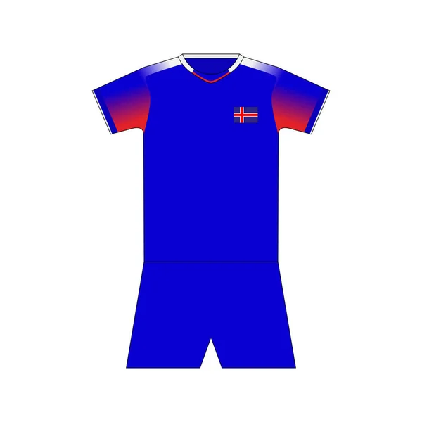 Kit Futebol Islândia 2018 — Vetor de Stock