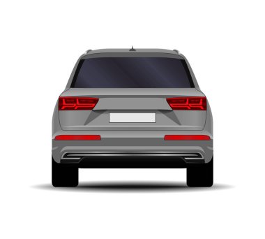 Gerçekçi bir SUV arabası. arka plan.