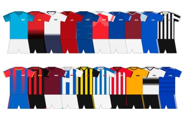 İngiliz futbol takımları ayarlayın. 2018-2019