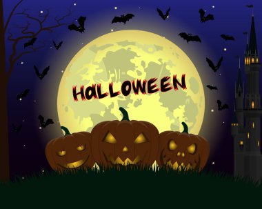 Mutlu Cadılar Bayramı günü. vektör