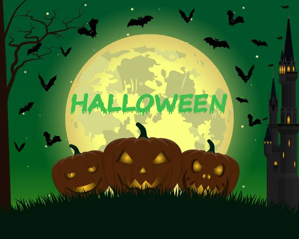 Fröhlicher Halloween Tag Vektorhintergrund — Stockvektor