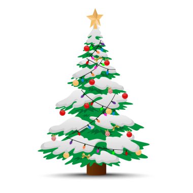Noel ağacı vektör dekor