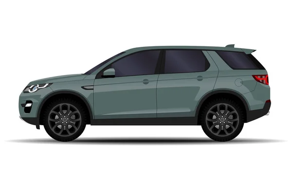 Coche Suv Realista Vista Lateral — Vector de stock