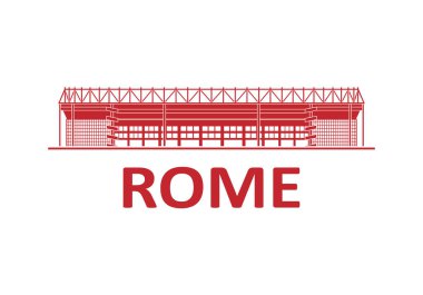 Futbol Stadı. Roma. İtalya