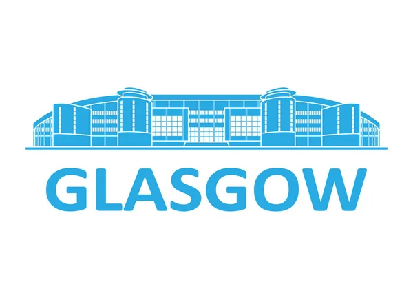 Fotbollsstadion Glasgow Skottland — Stock vektor