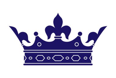 vektör taç silueti. gücün sembolü