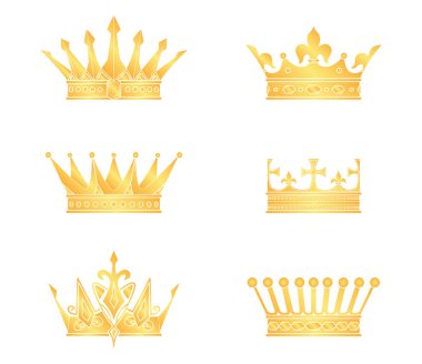 vektör taç silueti. gücün sembolü