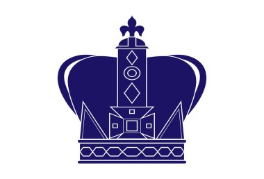 vektör taç silueti. gücün sembolü