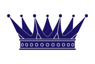 vektör taç silueti. gücün sembolü