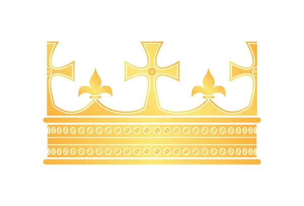 矢量冠剪影 权力的象征 — 图库矢量图片