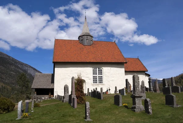 Kamenný kostel v Seljord — Stock fotografie