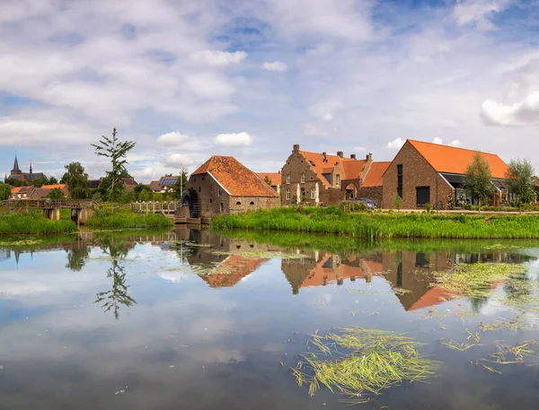 Vattenbruk Friedesse Molen Neer Längs Floden Neerbeek Den Nederländska Byn — Stockfoto