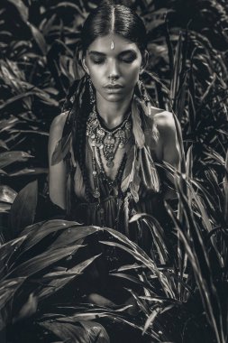 güzel genç moda kadın makyaj 