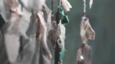 Boho aksesuarlarını kapat Rüzgarda savur