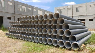 Asbest çimento veya beton drenaj boruları inşaat yapı sanayi için.