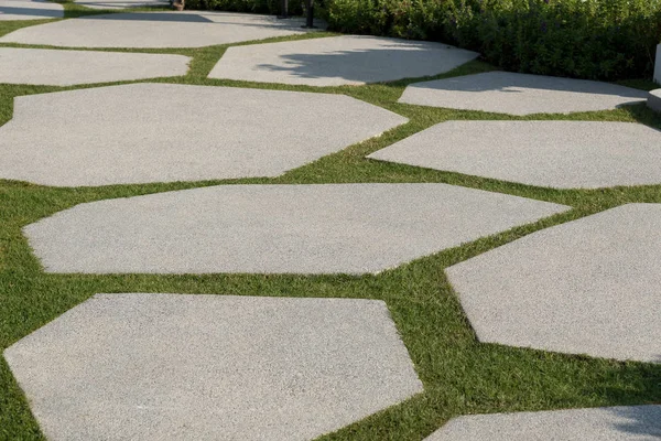 stock image Texture or pattern of paving walkway background decorated in the park.