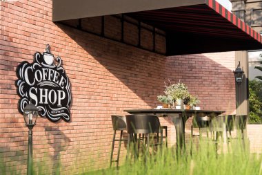 Kahve dükkanının rahatlatıcı köşesi.