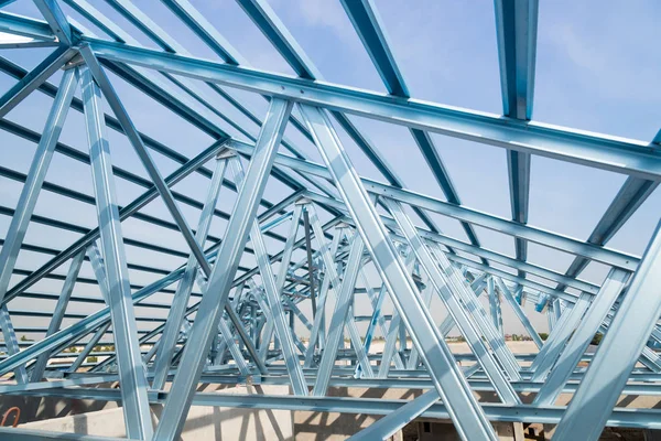 Structure of steel roof. — Stock Photo, Image