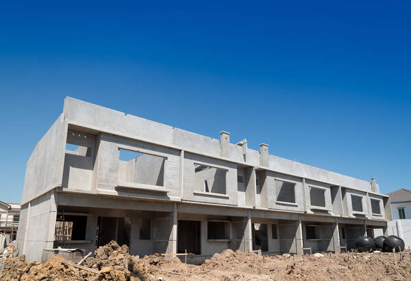 Prefabricated building.