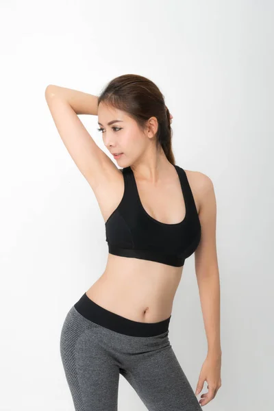 Retrato de crescimento de mulher fitness em sportswear . — Fotografia de Stock