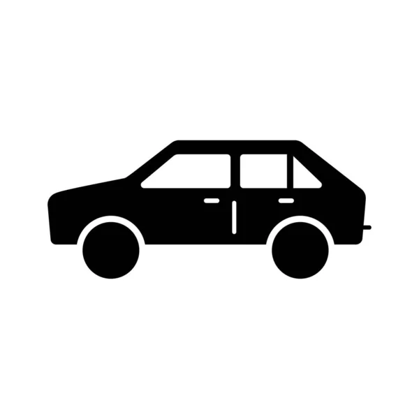 Иконка автомобиля в плоском стиле. Векторный символ. Векторная иллюстрация — стоковый вектор