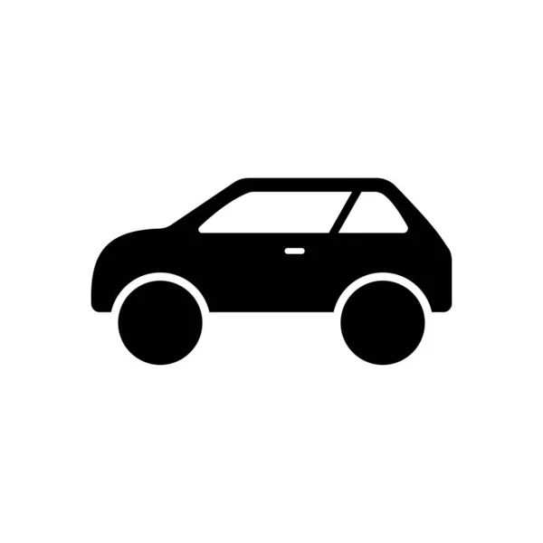 Icono de coche en estilo plano. Símbolo vectorial. Ilustración vectorial — Vector de stock