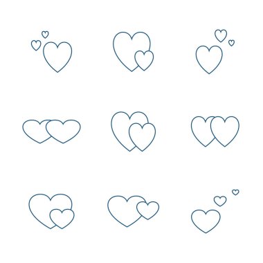 Sevgililer Günü 'nün vektör simgesi. Aşk işareti.