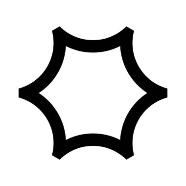  altıgen web simgesi, vektör çizim