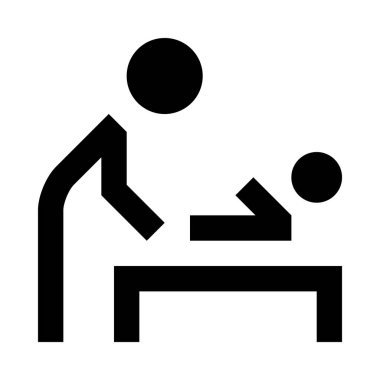  Anne Bebek web simgesi, vektör çizim ile 