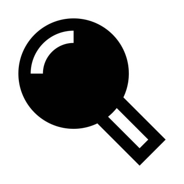 web, mobil ve infographics, vektör çizim için Büyüteç'i satırı simgesi