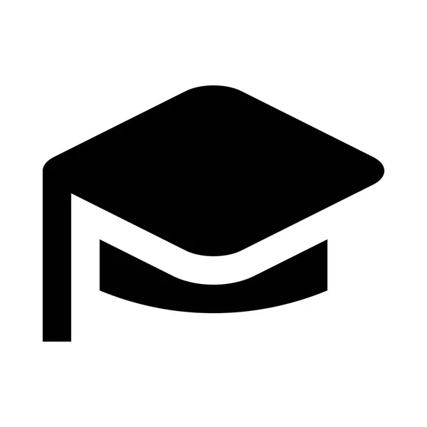 Icono de sombrero de graduación — Vector de stock