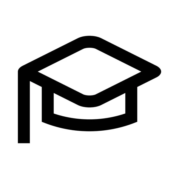Icône chapeau de graduation — Image vectorielle