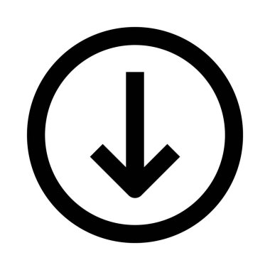 Ok simgesi beyaz arka plan üzerinde izole tasarımını illüstrasyon vektör