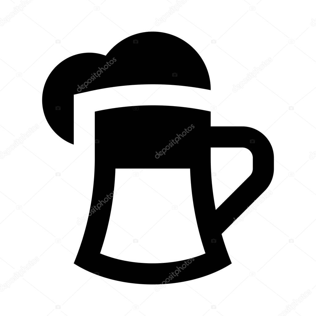 vector illustration design of Beer glass icon isolated on white background