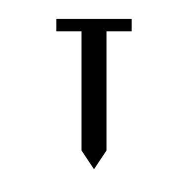 web, mobil ve infographics, vektör çizim için zımbanın satırı simgesi