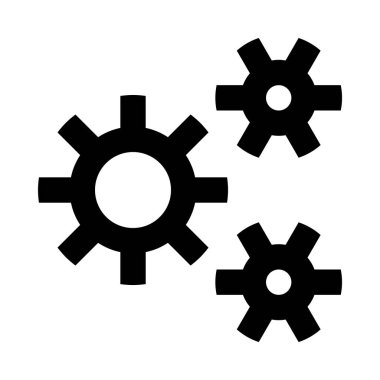 Gears'ı web simgesi, vektör çizim