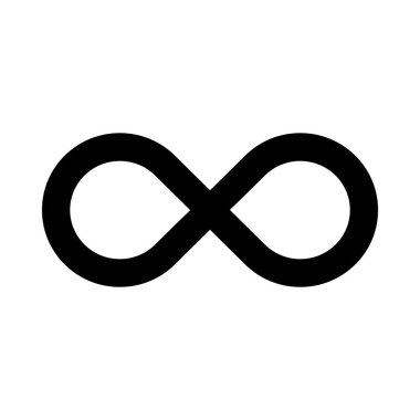  Sonsuz web simgesi, vektör çizim