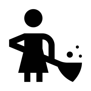 Temizlik ekipmanları simgesi