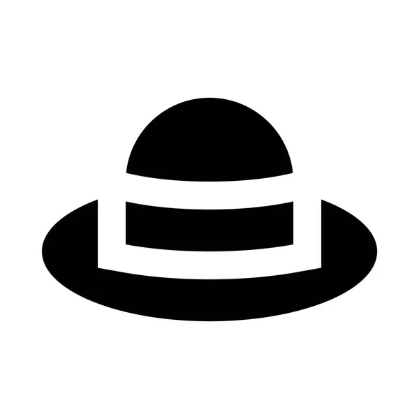 Obrázek ikony mužský klobouk — Stockový vektor