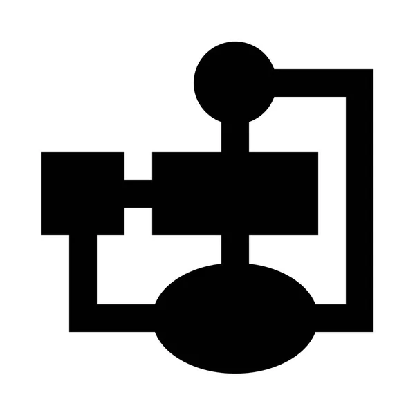 Icono de diagrama digital — Vector de stock